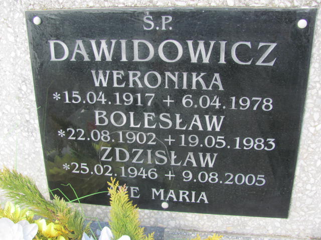 Grób Bolesław Dawidowicz