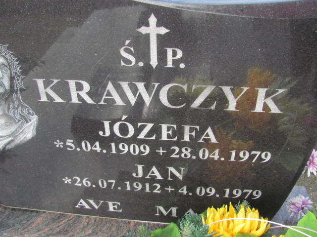 Józefa Krawczyk 1909 Sławno Gmina - Grobonet - Wyszukiwarka osób pochowanych