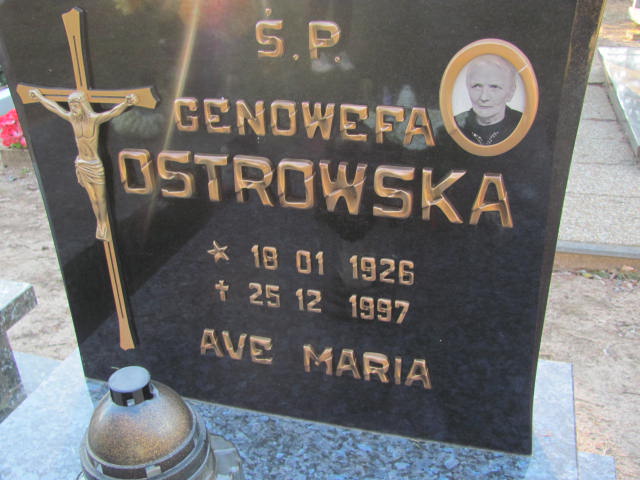 Genowefa Ostrowska 1926 Sławno Gmina - Grobonet - Wyszukiwarka osób pochowanych