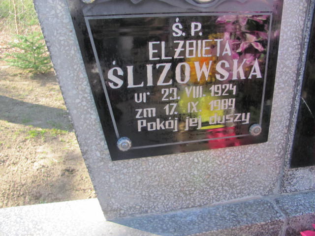 Elżbieta Ślizowska 1924 Sławno Gmina - Grobonet - Wyszukiwarka osób pochowanych