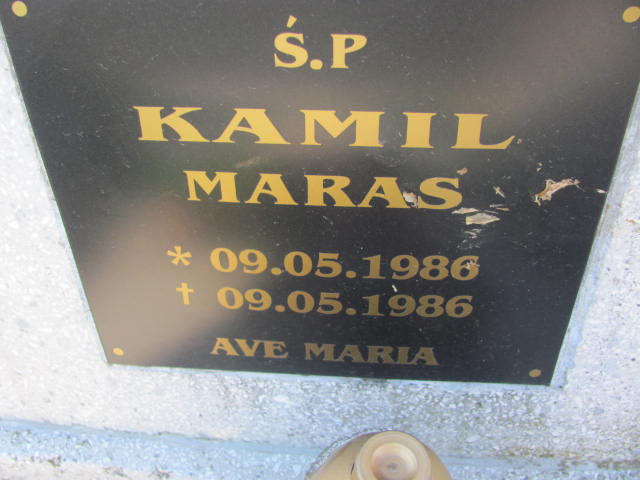 Kamil Maras 1986 Sławno Gmina - Grobonet - Wyszukiwarka osób pochowanych