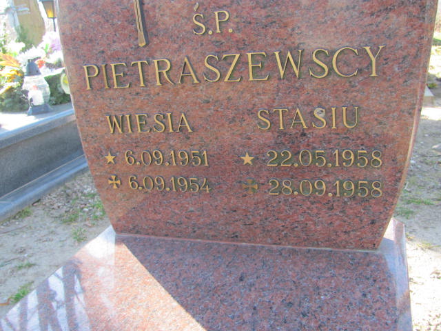 Grób Stanisław Pietraszewski