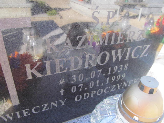 Kazimierz Kiedrowicz 1938 Sławno Gmina - Grobonet - Wyszukiwarka osób pochowanych
