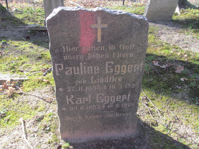 Karl Eggert 1853 Sławno Gmina - Grobonet - Wyszukiwarka osób pochowanych